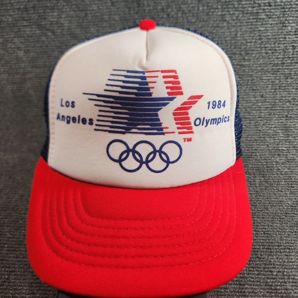 1984 Los Angeles Olympics Red and White Hat